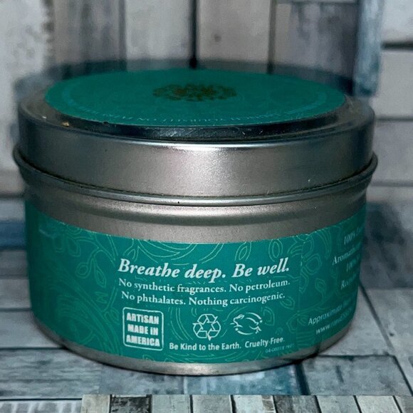 💖3/$15💖 rareESSENCE Clarity Travel Tin Candle 4oz 100% Pure Essential Oils - Picture 3 of 5